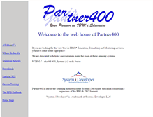 Tablet Screenshot of partner400.com